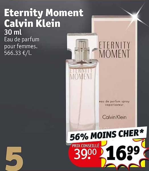 eau de parfum pour femmes eternity moment calvin klein 30 ml