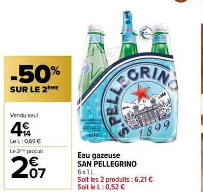 eau gazeuse san pellegrino