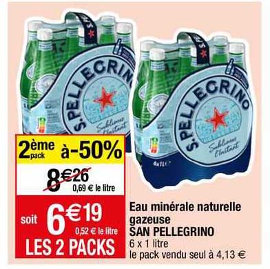 eau minérale naturelle gazeuse san pellegrino