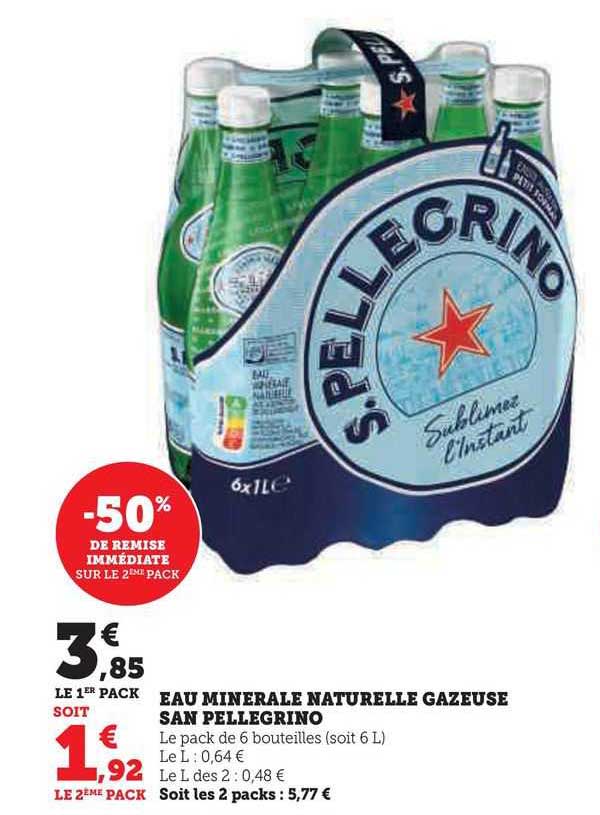 eau minérale naturelle gazeuse san pellegrino