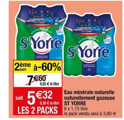 eau minérale naturelle naturellement gazeuse st yorre