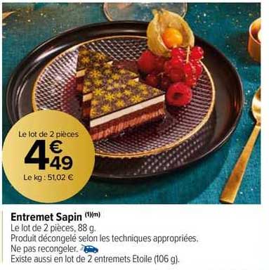 entremet sapin