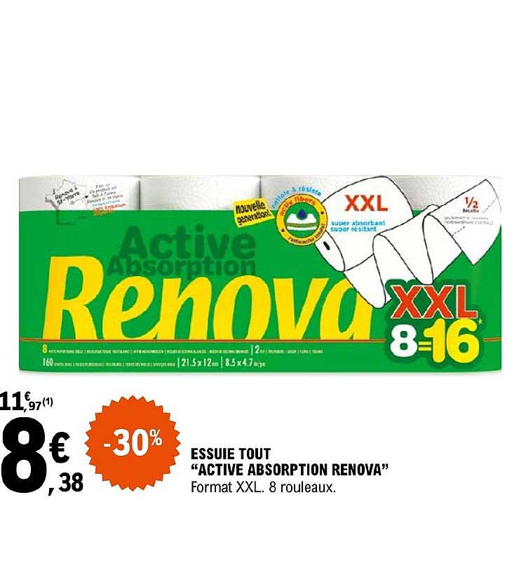 essuie tout "active absorption renova"