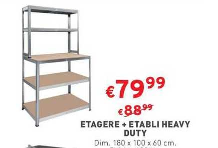 étagère + établi heavy duty