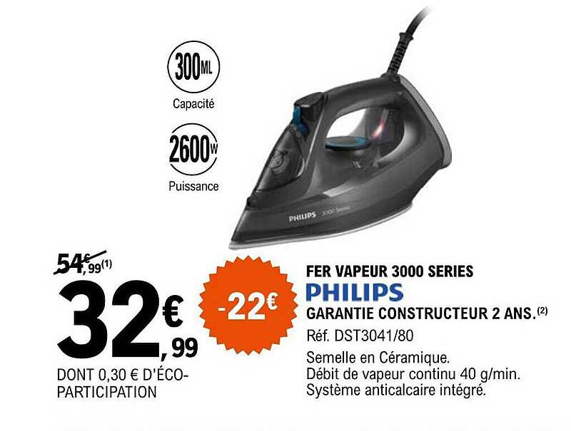 fer vapeur 3000 séries philips