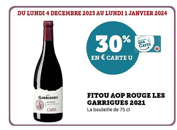 Fitou Aop Rouge Les Garrigues 2021