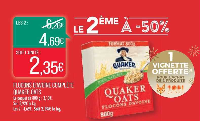 Flocons D'avoine Complètre Quaker Oats