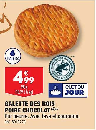 galette des rois poire chocolat