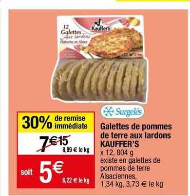 Galettes De Pommes De Terre Aux Lardons Kauffer's