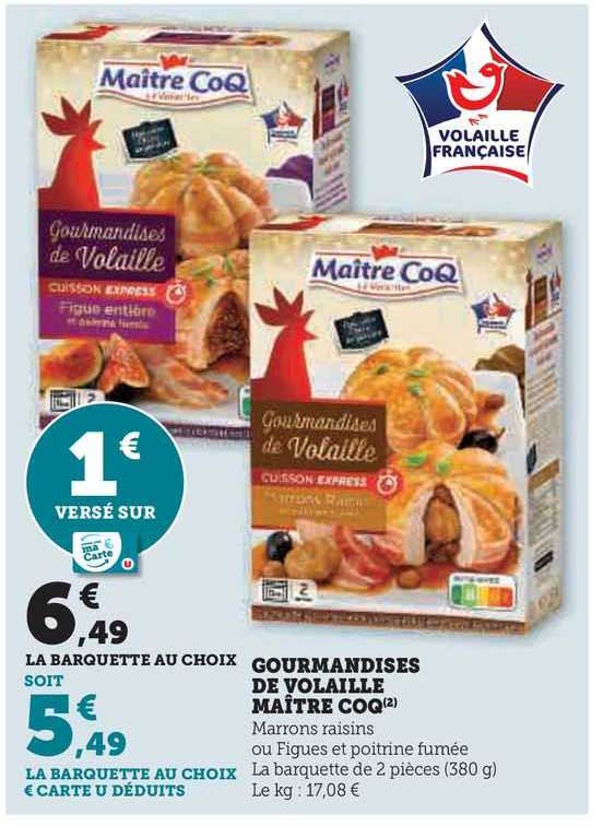 gourmandises de volaille maître coq