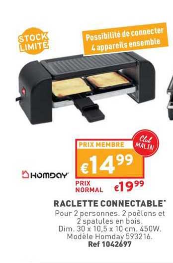 Homday Raclette Connectable