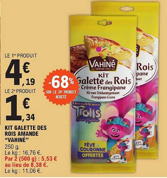 kit galette des rois amande "vahiné"