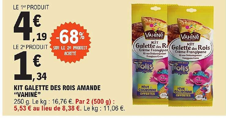 kit galette des rois amande "vahiné"
