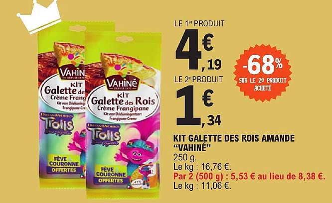 kit galette des rois amandes "vahiné"