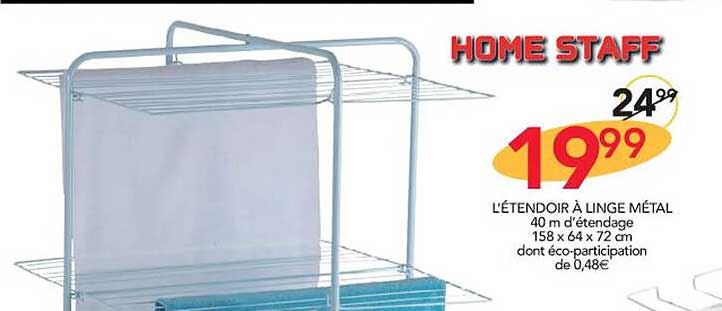 l'étendoir à linge métal home staff