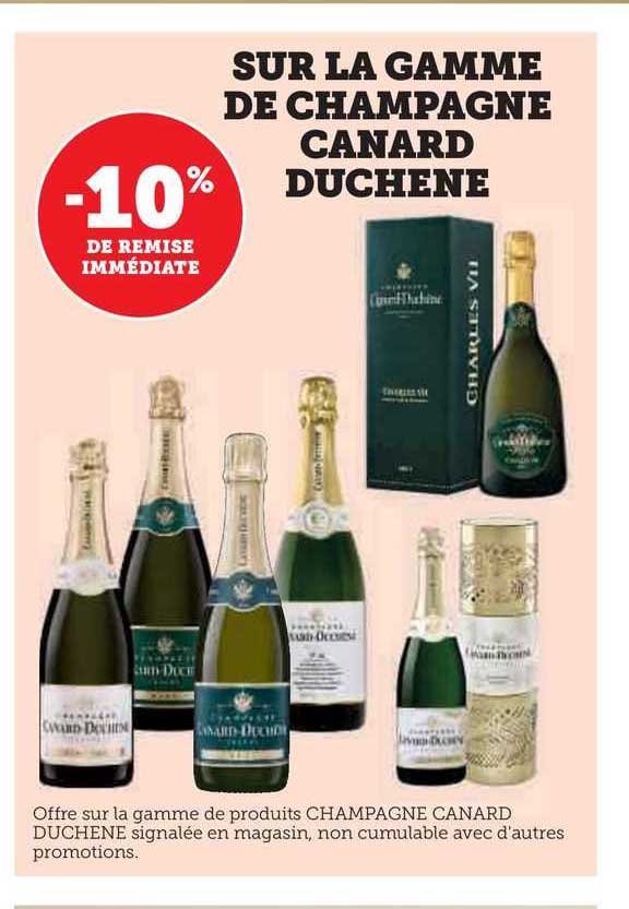 la gamme de champagne canard duchêne