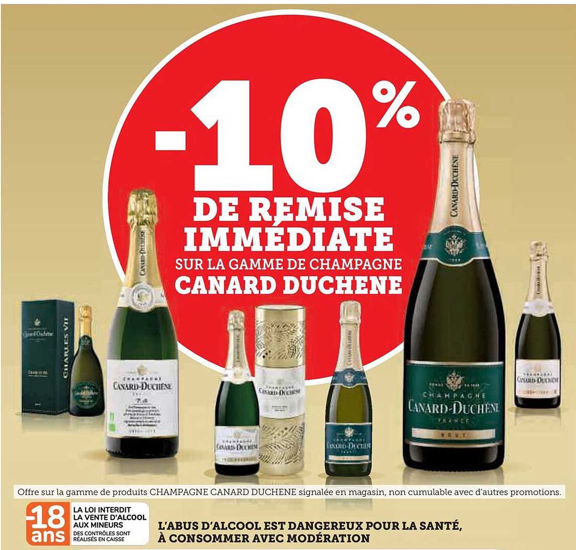 la gamme de champagne canard duchêne