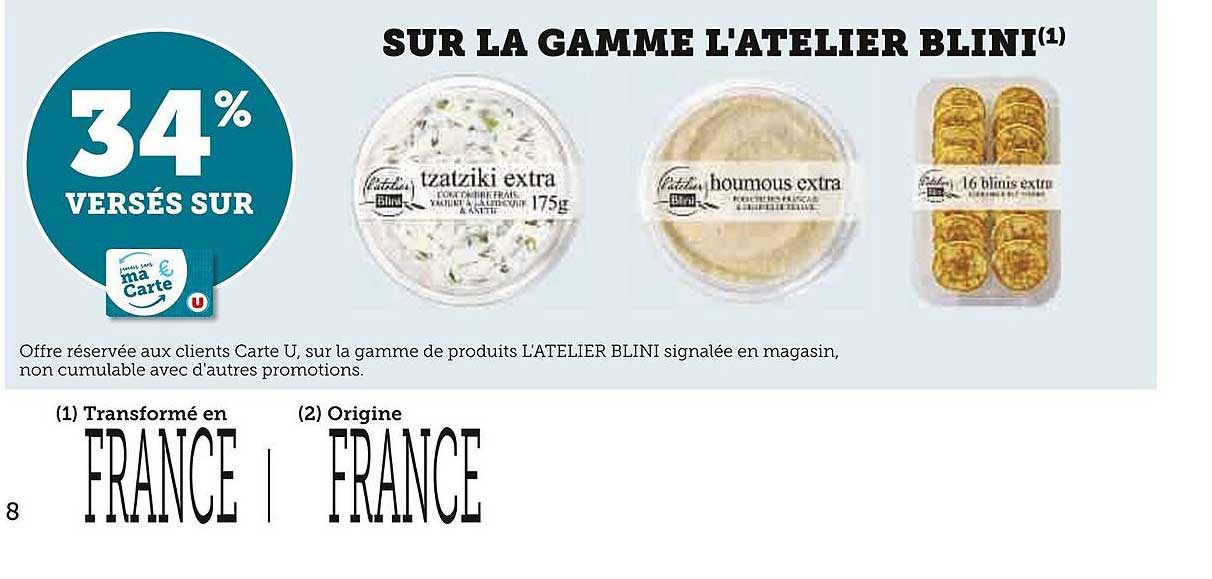 la gamme de l'atelier blini
