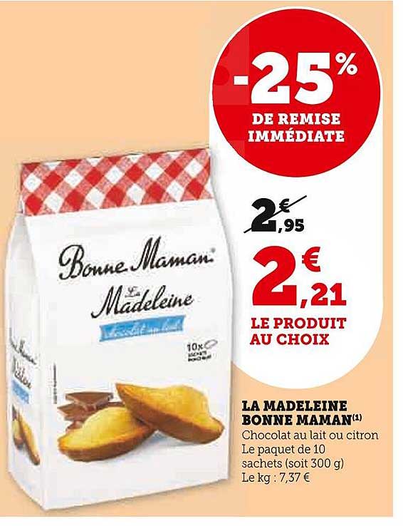 la madeleine bonne maman