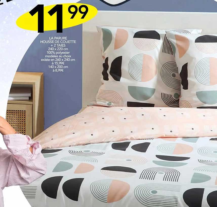 La Parure Housse De Couette + 2 Taies 240 X 220 Cm