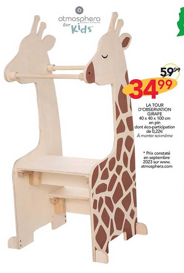 la tour d'observation girafe atmosphera for kids