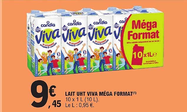 lait uht viva méga format