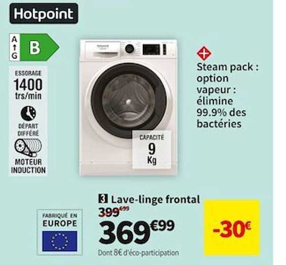 lave-linge frontal hotpoint
