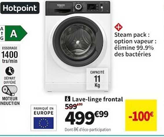 lave-linge frontal hotpoint