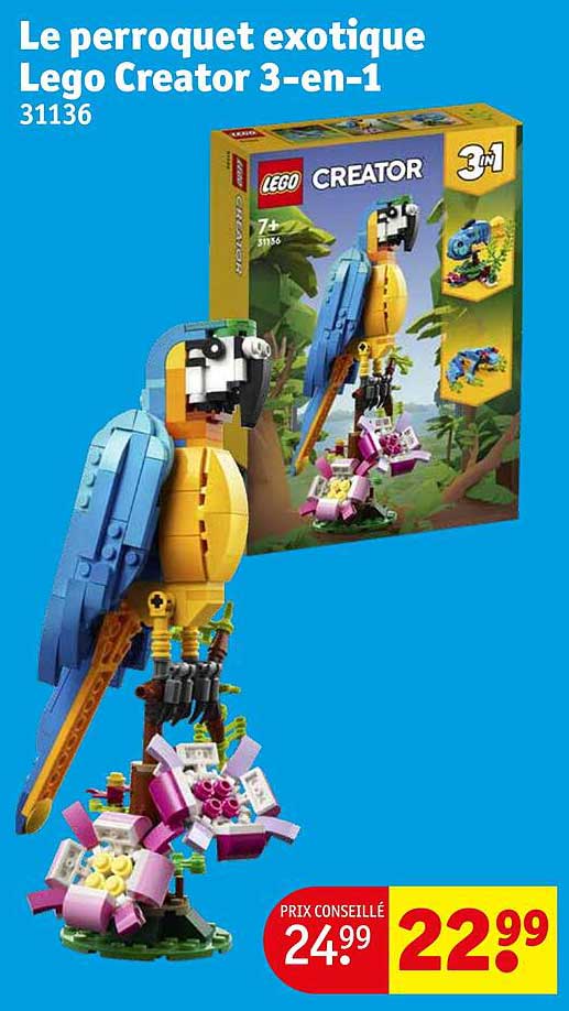 le perroquet exotique lego creator 3-en-1