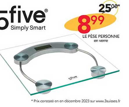 le pèse personne en verre 5five