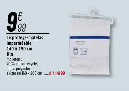 le protège-matelas imperméable 140 x 190 cm