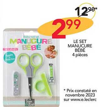 le set manucure bébé 4 pièces