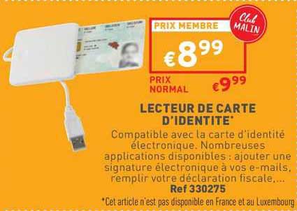 lecteur de carte d'identité