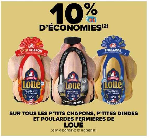 les p'tits chapons, p'tites dindes et poulardes fermières de loué