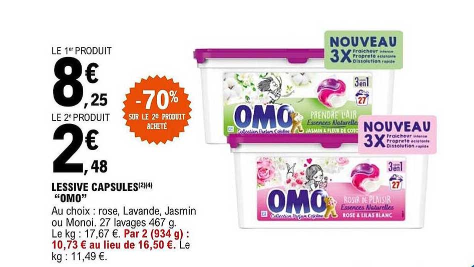 Lessive Capsules "omo"