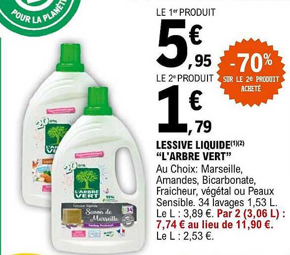 lessive liquide "l'arbre vert"