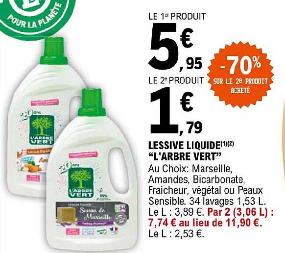 lessive liquide "l'arbre vert"