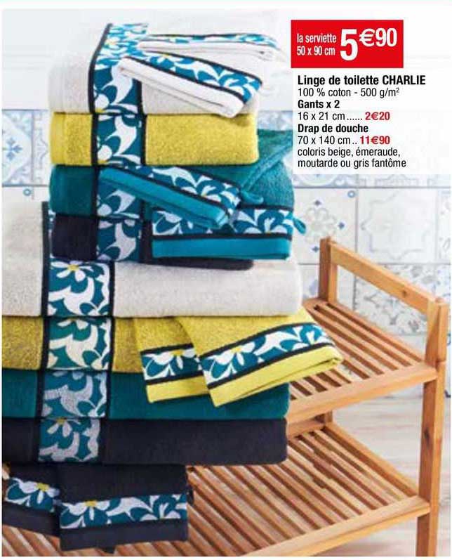 linge de toilette charlie