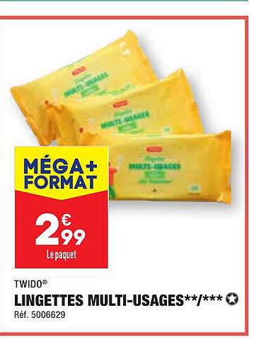 lingettes multi-usages twido