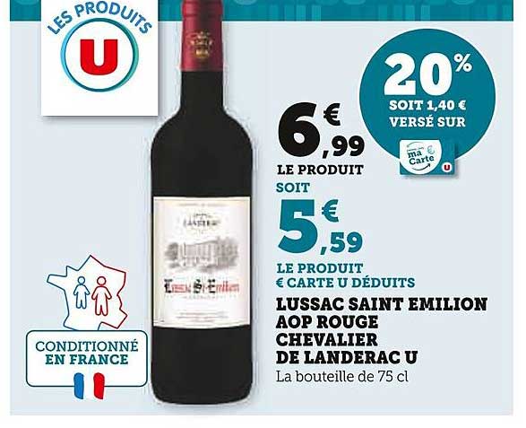 lussac saint émilion aop rouge chevalier de landerac u