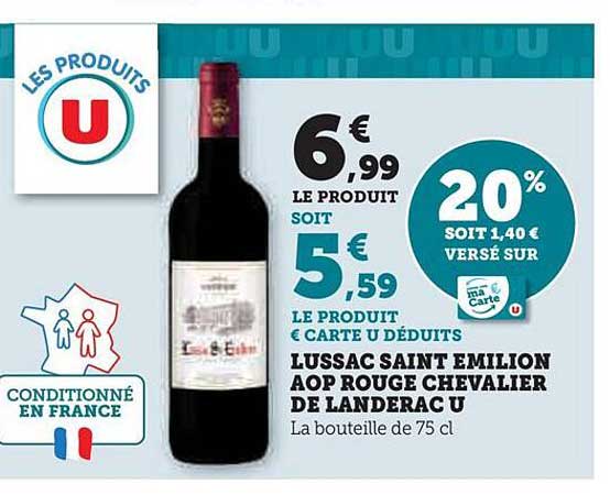 Lussac Saint  Emillion  Aop Rouge Chevalier De Landerac U