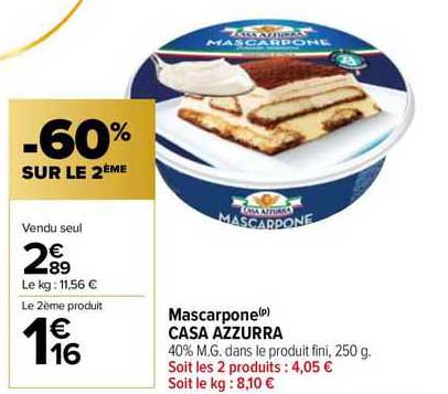 mascarpone casa azzurra