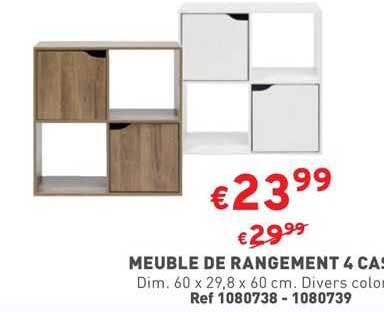 meuble de rangement 4 cases