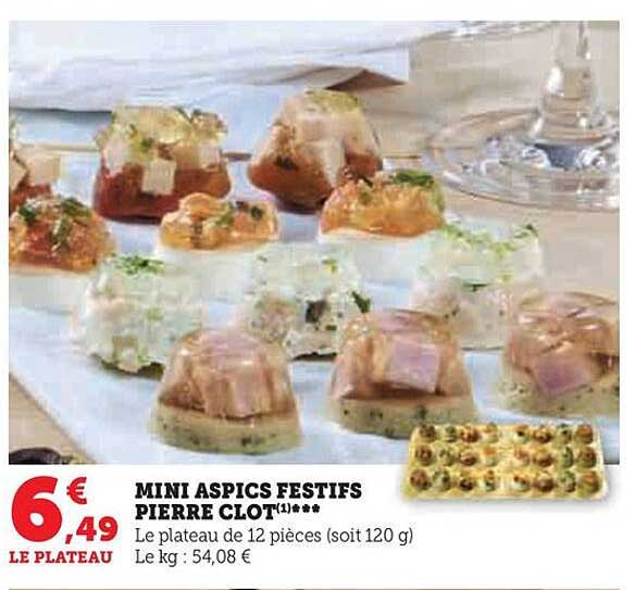mini aspics festifs pierre clot