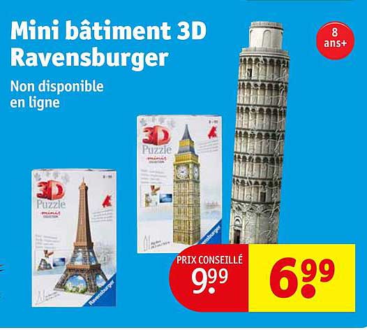 mini bâtiment 3d ravensburger