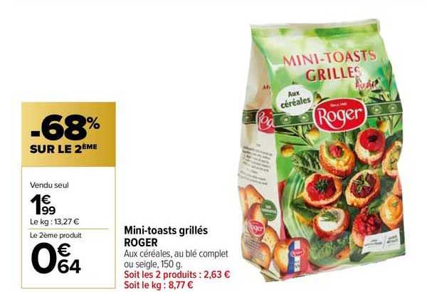 Mini-toasts Grillés Roger