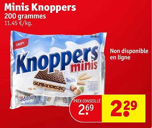minis knoppers 200 grammes