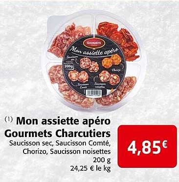 mon assiette apéro gourmets charcutiers