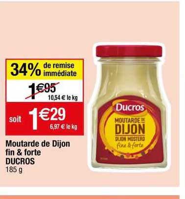 Moutarde De Dijon Fin & Forte Ducros