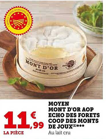 moyen mont d'or aop écho des forêts coop des monts de joux